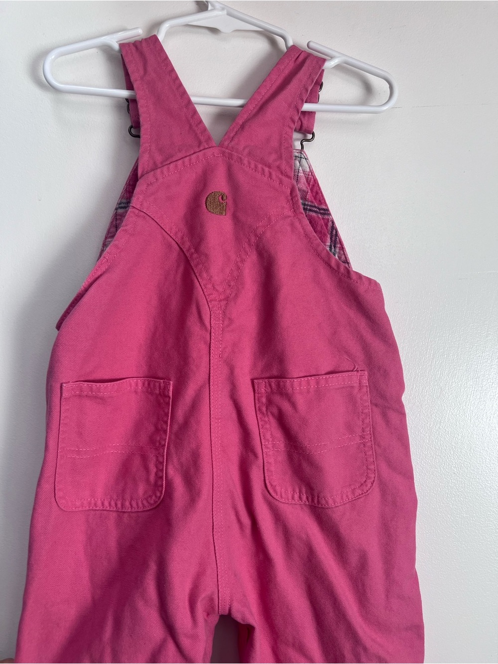 Carhartt Kids Pink Overalls with Adjustable Straps - Picture 5 of 5